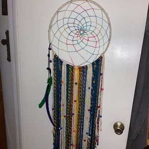 Hand Crafted Extra large vibrant dreamcatcher